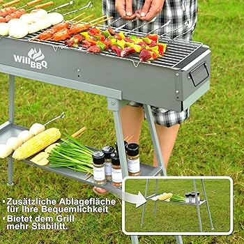 Amazon.com: WILLBBQ Charcoal Grills Commercial Quality